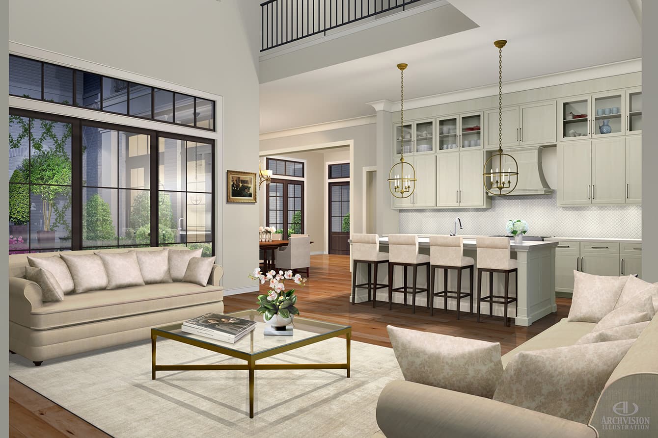Imber Place living room